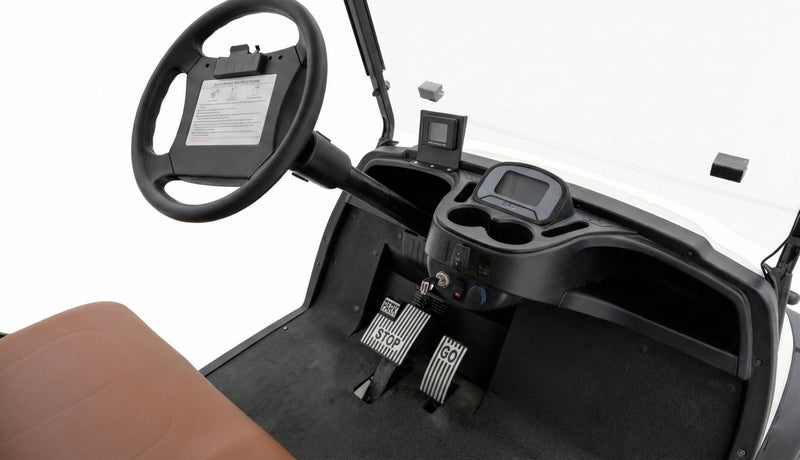 EPIC 2-Seater Non-Lifted Electric Golf Cart with Lithium Battery 150Ah & Standard Tires | LSEV (Black) - Image 4